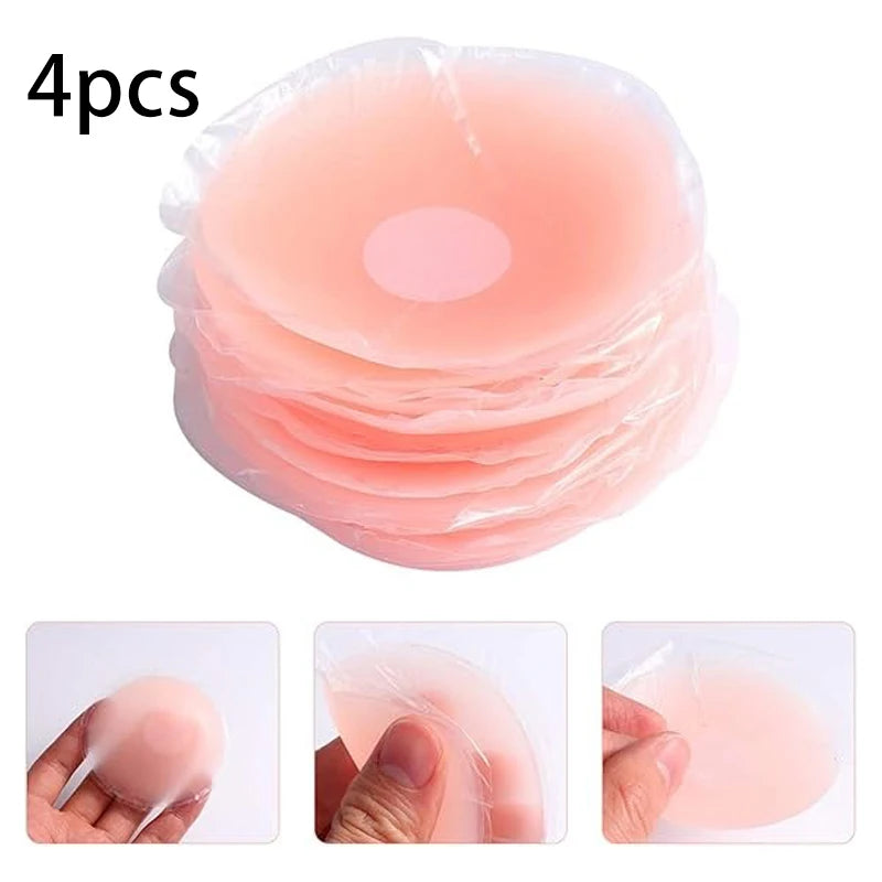 Nipple Covers for Women - Reusable Sticky Silicone Pasties