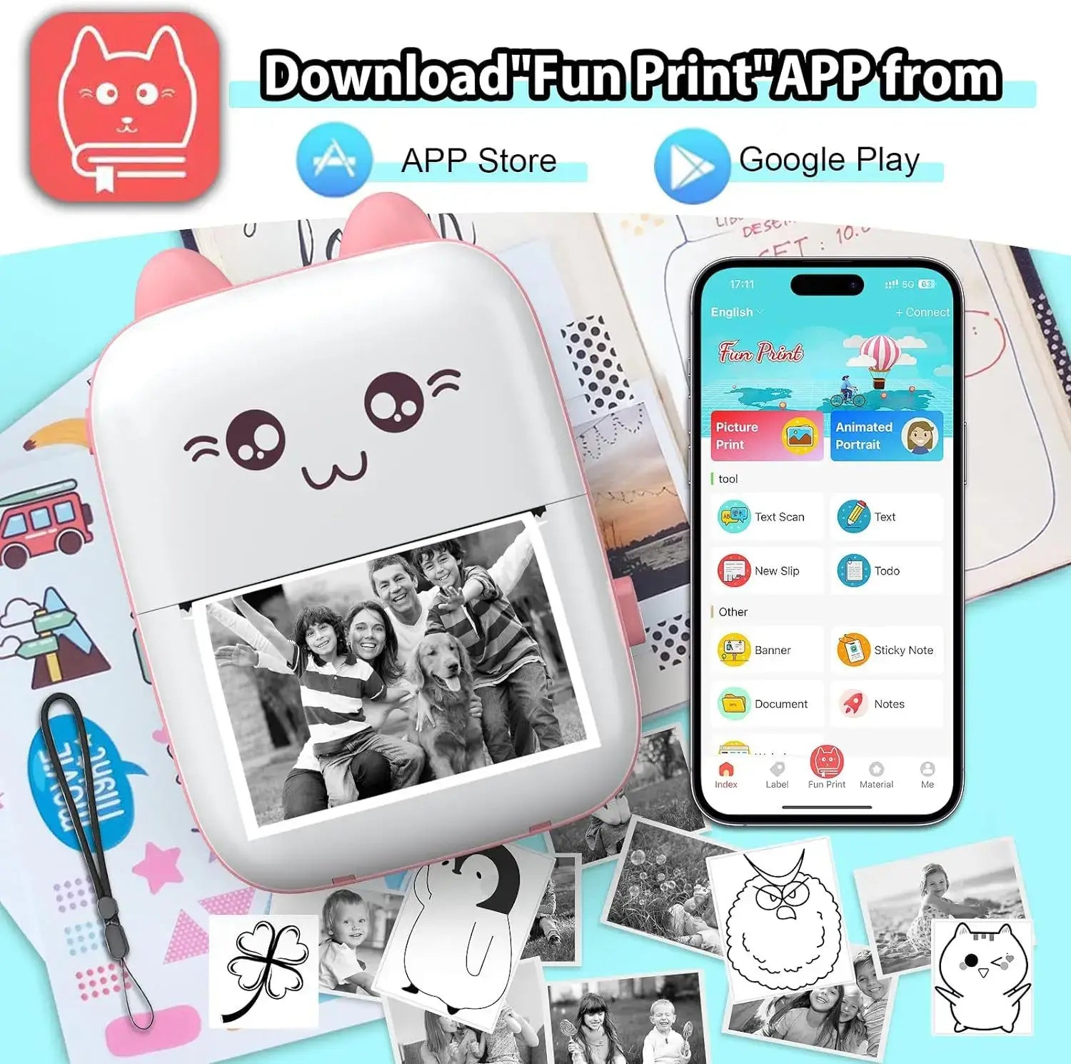 PocketPrint C MINI Printer for Photos