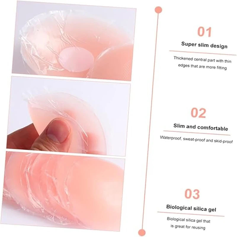 Nipple Covers for Women - Reusable Sticky Silicone Pasties